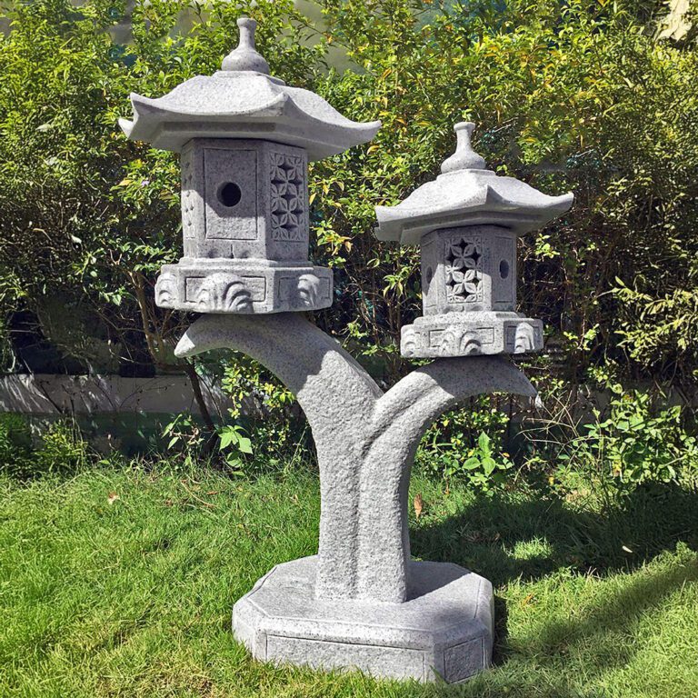 5060235337161 1 Enigma Marble Resin Double Cantilever Pagoda Granite Garden Statue.jpg